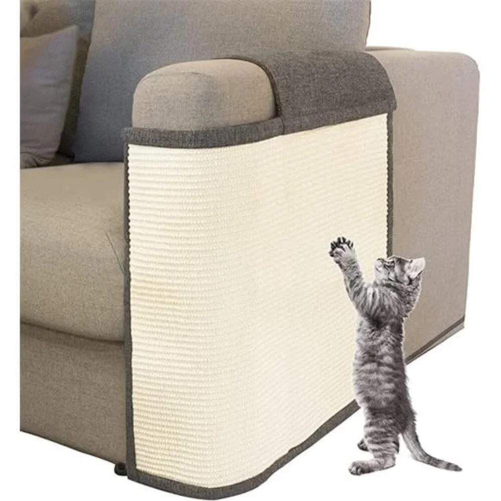 Cat Scratch Furniture Couch Protector with Natural Sisal for Protecting Couch